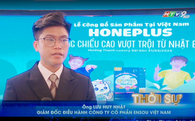 HTV9 đưa tin về lễ công bố sản phẩm Hone Plus
