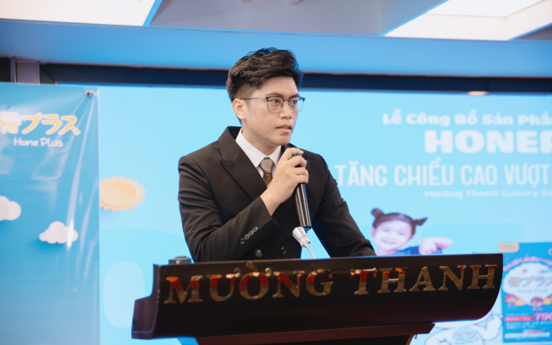 Ông Lưu Huy Nhật - CEO công ty Ensou phát biểu tại sự kiện